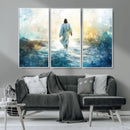 Watercolor Jesus Walking on Water Canvas Print, Christian by MyGreatCanvas | Canvas Wall Art Prints | Photo Prints & Wall Decor