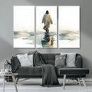 Watercolor Jesus Walking on Water Canvas Print, Christian by MyGreatCanvas | Canvas Wall Art Prints | Photo Prints & Wall Decor