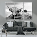 Scottish Highland Cow Wall Art | Rustic Farmhouse Décor |