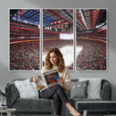 Barton Malow Little Caesars Arena Detroit Wall Art Canvas