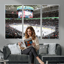 Sharks Arena Blackhawks Sharks Ice Hockey Stadium Wall Art