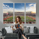 Framed Houston Cougars Football Team Print - Houston TDECU