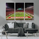 Wisconsin Badgers Football Team Print Canvas- Madison Camp