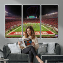 Wisconsin Badgers Football Team Print Canvas- Madison Camp