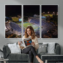 Duke University Blue Devils Football Print Canvas - Durham
