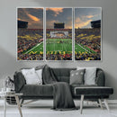 University of Michigan Wolverines Print Canvas, Football