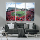 Cincinnati Bearcats Football Team Print - Nippert Stadium Wall Art Canvas Print