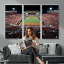 Oklahoma State Cowboys Canvas Print, Football Team Print -