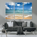 Sea View From the Beach Canvas Print