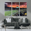 Eugene Autzen Stadium Canvas Wall Art Print – Sunset Over