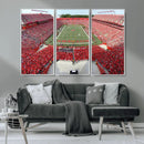 Rutgers Scarlet Knights Football Team Print - Piscataway SHI by MyGreatCanvas | Canvas Wall Art Prints | Photo Prints & Wall Decor