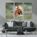 Heartwarming Fox and Baby Cub Wall Art | Ready to Hang by MyGreatCanvas | Canvas Wall Art Prints | Photo Prints & Wall Decor