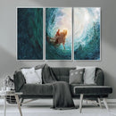 Powerful Jesus Canvas Print - Hand of Salvation,