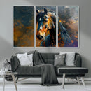 Abstract Horse Wall Art Canvas Print | Farmhouse Wall Decor by MyGreatCanvas | Canvas Wall Art Prints | Photo Prints & Wall Decor