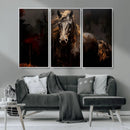 Abstract Black Horse Canvas Print for Farmhouse Wall Art | by MyGreatCanvas | Canvas Wall Art Prints | Photo Prints & Wall Decor