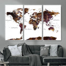 World Map Canvas Print – Detailed Map of the World Wall Art by MyGreatCanvas | Canvas Wall Art Prints | Photo Prints & Wall Decor