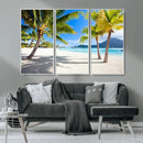 Blue Beach and Sea Wall Art Canvas Print by MyGreatCanvas | Canvas Wall Art Prints | Photo Prints & Wall Decor