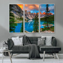 Canadian Rockies Moraine Lake Wall Art Canvas Print, Pine