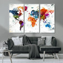 World Map Canvas Print – Framed Travel Map Wall Art for by MyGreatCanvas | Canvas Wall Art Prints | Photo Prints & Wall Decor
