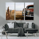 Classic Cars Vintage Wall Art Canvas Print