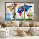 World Map Canvas Print – Framed Travel Map Wall Art for by MyGreatCanvas | Canvas Wall Art Prints | Photo Prints & Wall Decor