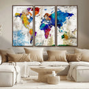 World Map Canvas Print – Framed Travel Map Wall Art for by MyGreatCanvas | Canvas Wall Art Prints | Photo Prints & Wall Decor