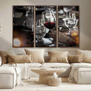 Red Wine and Glass Canvas Print by MyGreatCanvas | Canvas Wall Art Prints | Photo Prints & Wall Decor