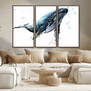 Watercolor Whale Wall Art Canvas Print by MyGreatCanvas | Canvas Wall Art Prints | Photo Prints & Wall Decor