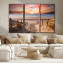 Sunset on the Sea Wall Art Canvas Print by MyGreatCanvas | Canvas Wall Art Prints | Photo Prints & Wall Decor