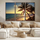 Sunset Palm Trees Wall Art Canvas Print by MyGreatCanvas | Canvas Wall Art Prints | Photo Prints & Wall Decor