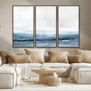 Blue Ocean Abstract Artwork Wall Art Canvas Print