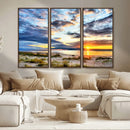 Sunset On The Ocean Wall Art Canvas Print by MyGreatCanvas | Canvas Wall Art Prints | Photo Prints & Wall Decor