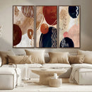 Boho Wall Art Canvas Print Set Mid-Century Prints Bohemian by MyGreatCanvas | Canvas Wall Art Prints | Photo Prints & Wall Decor
