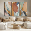 Boho Wall Art Canvas Print Set, Watercolor Boho Wall Art