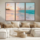 Beach Wall Art - Stunning Ocean Sunset Canvas Print with