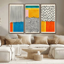 Canvas Print Wall Art Abstract Illustrs Art Boho, Framed