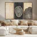 Tree Rings Canvas Wall Art Print – Minimalist Natural