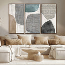 Canvas Print Wall Art Abstract Art Boho, Framed Boho Decor