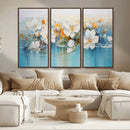 Abstract Flower Wall Art Canvas Print