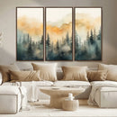Abstract Forest Print - Mountain Wall Art | Autumn Landscape