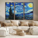 Vincent Van Gogh The Starry Night Abstract Wall Art Canvas