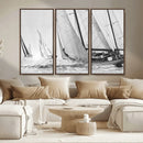Yacht Sailboat Regatta Canvas Wall Art Canvas Print