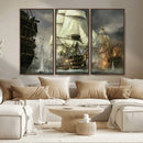 Pirate Ship War Wall Art Canvas Print by MyGreatCanvas | Canvas Wall Art Prints | Photo Prints & Wall Decor