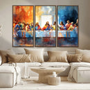Abstract Watercolor The Last Supper Wall Art