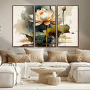 Lotus Flower Watercolor Canvas Print – A Symbol of Serenity by MyGreatCanvas | Canvas Wall Art Prints | Photo Prints & Wall Decor