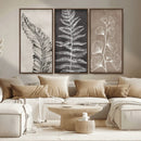 Minimalist Botanical Wall Art Canvas Print, Framed and Ready
