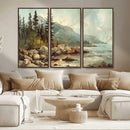 Abstract Acadia National Park Wall Art Canvas Print -
