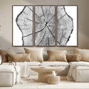 Rustic Tree Ring Wall Art Canvas Print – Framed and Ready to