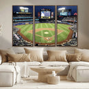Citi Field Wall Art Print | 3-Panel New York Mets Baseball