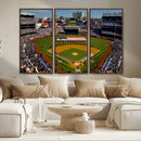 Yankee Stadium New York Wall Art Print | 3-Panel Canvas